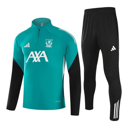 Liverpool 1/4 Zip Tracksuit 2025/26 Kids Green