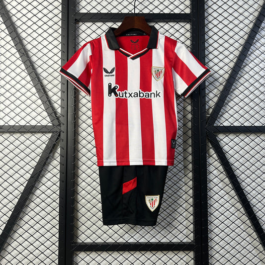25/26 Athletic Bilbao Home Kids Fan Jersey