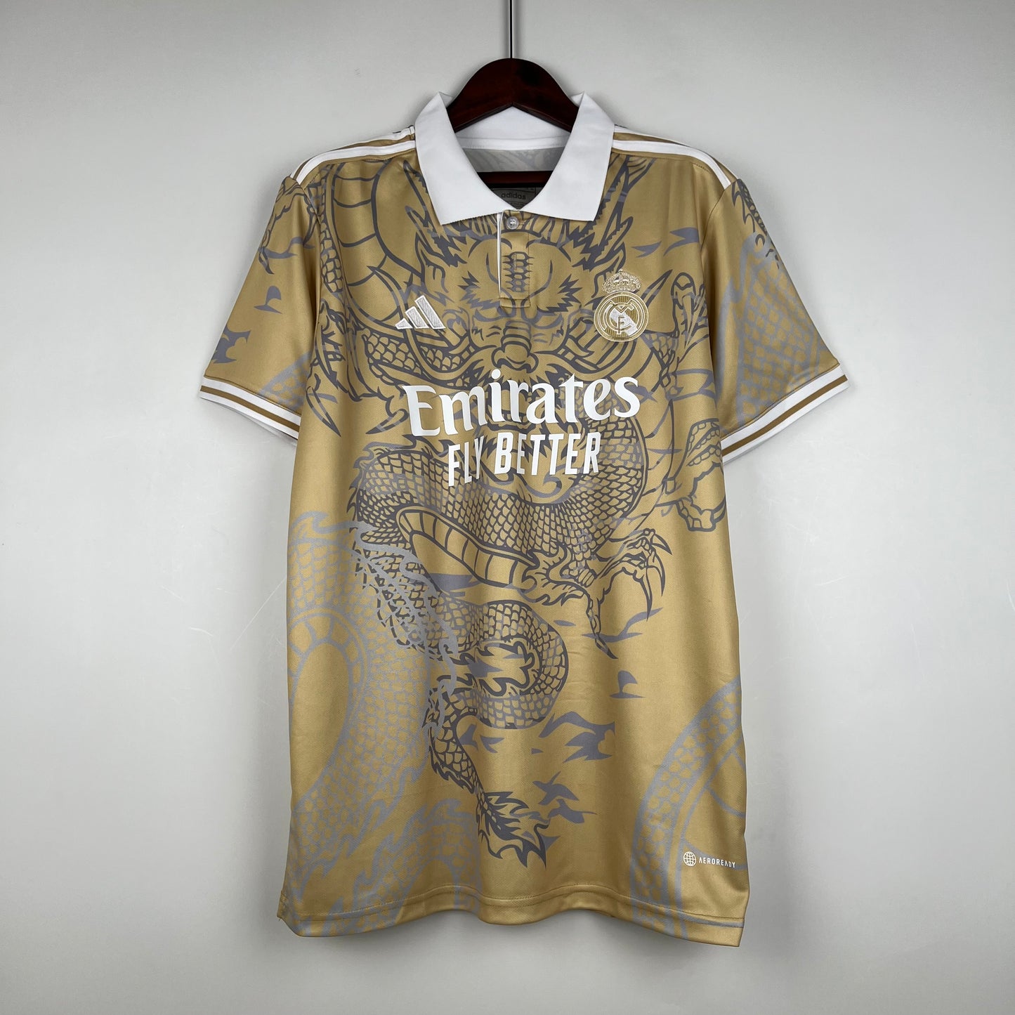 23/24 Real Madrid Special Edition yellow soccer Fan Jersey