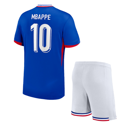 MBAPPE #10 France Home Kids Soccer Jerseys Kit EURO 2024