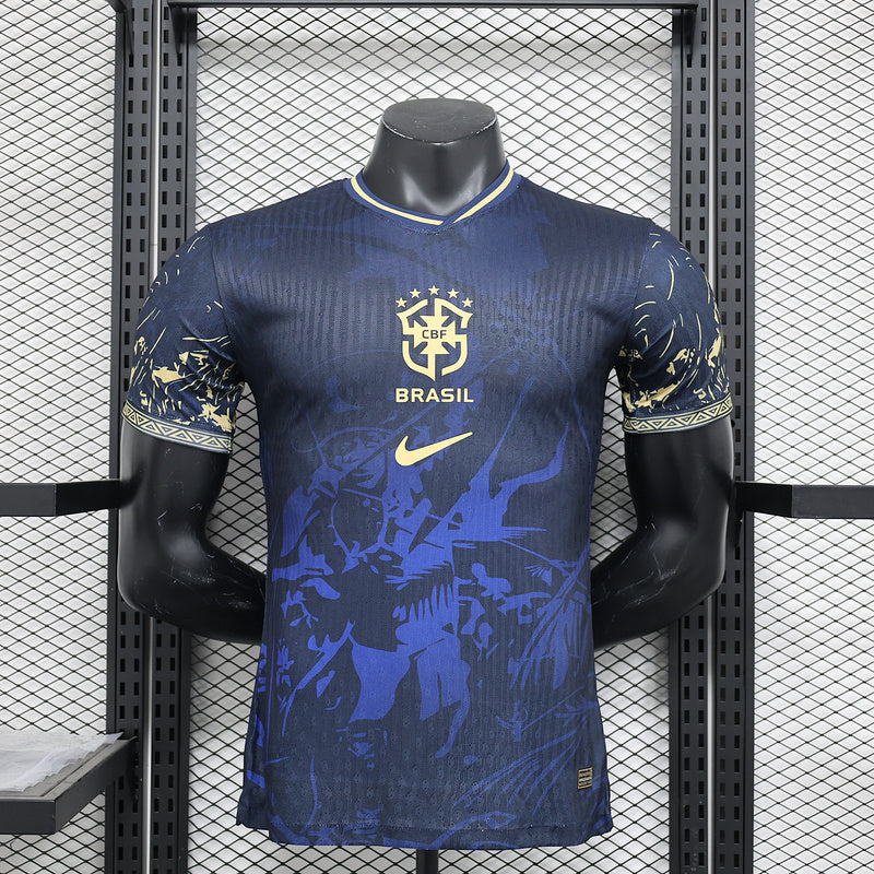 2024 Brazil Blue Special Stadium Jersey