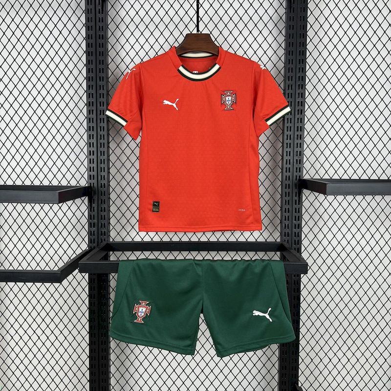 2025 Portugal home Kids Fan Jersey