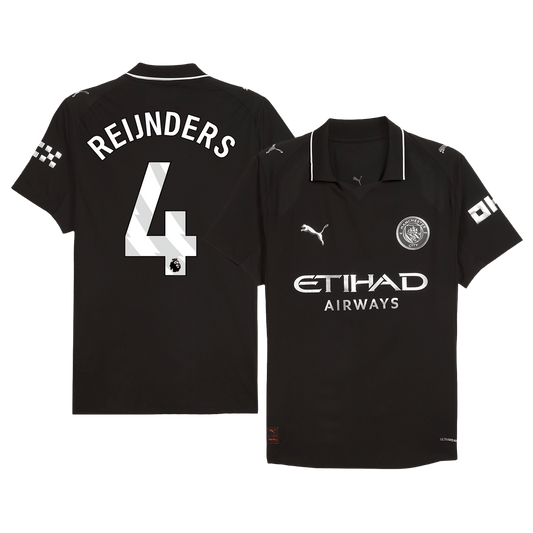 REIJNDERS #4 Manchester City Away Stadium Jersey 2025/26