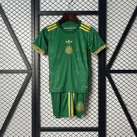 2025 Mexico Gold Cup green Kids Fan Jersey