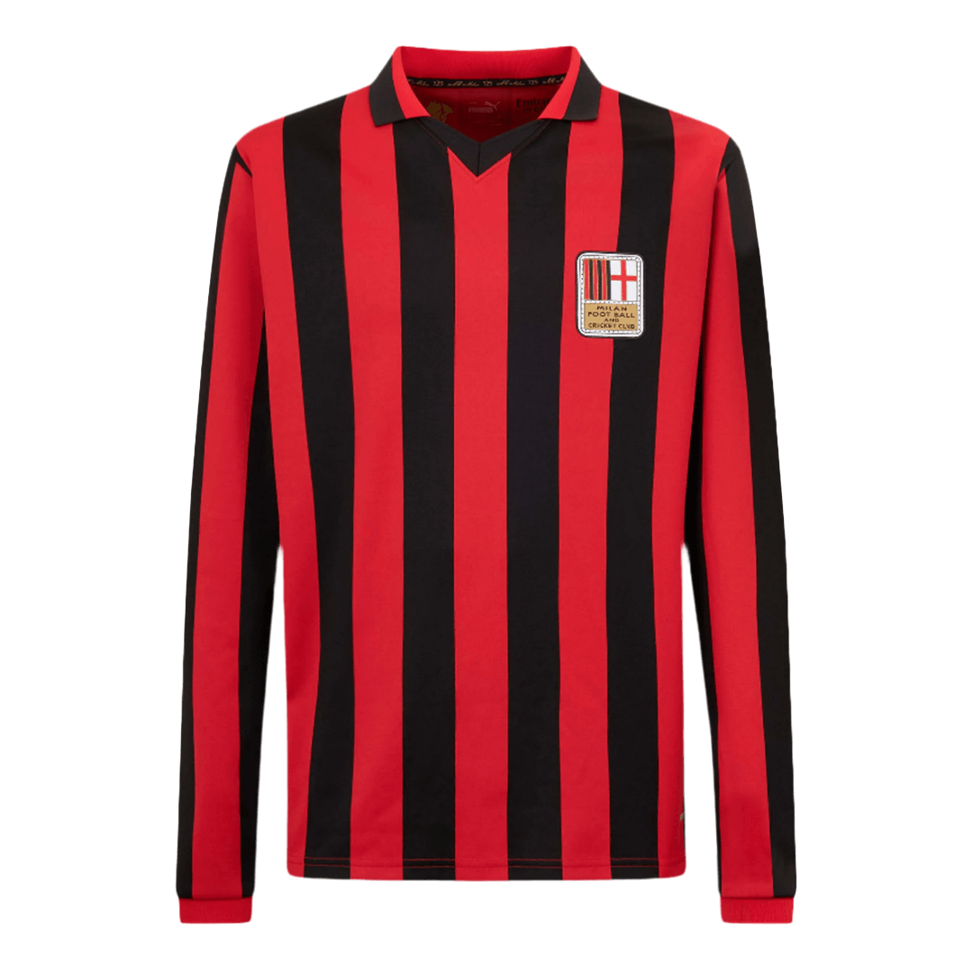 AC Milan Long Sleeve Soccer Jersey 2024/25 125th Anniversary