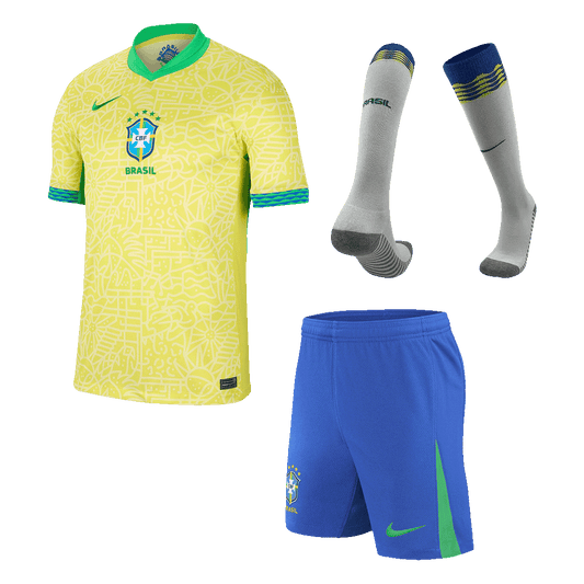 Brazil Home Jerseys Full Kit Copa America 2024