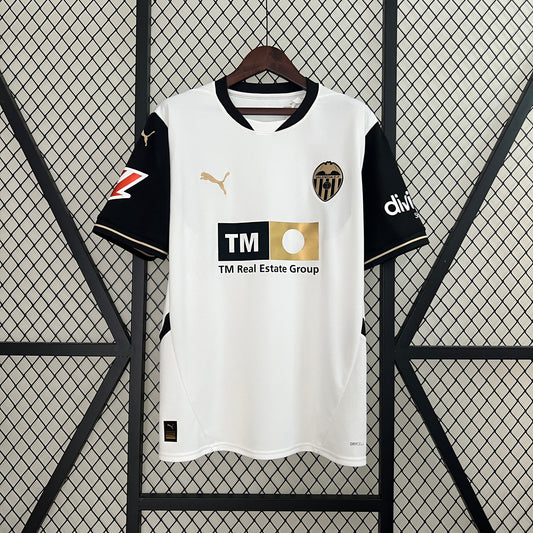 24/25 Valencia Home Soccer Fan Jersey