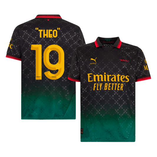 THEO- #19 AC Milan Fourth Away Soccer Jersey 2024