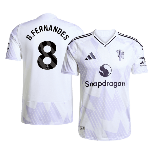 B.FERNANDES #8 Manchester United Away Premium Soccer Jersey 2025/26
