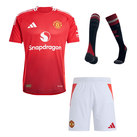 Manchester United Home Premium Jerseys Full Kit 2024/25