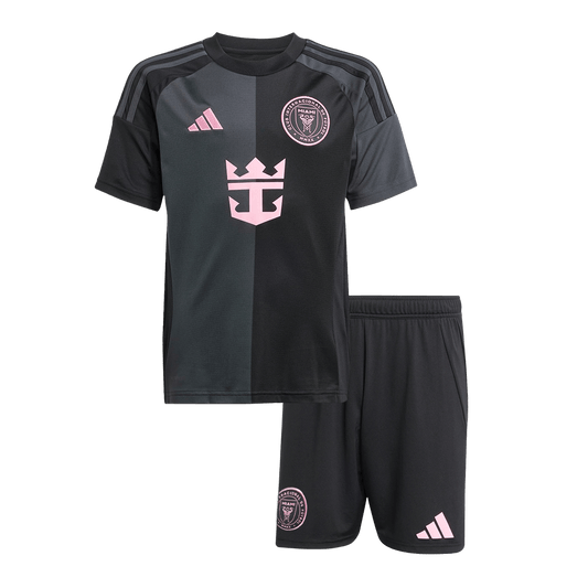 Kid-s Inter Miami CF Away Soccer Jersey Kit(Jersey+Shorts) 2025