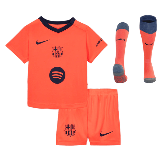 Barcelona Third Away Kids Soccer Jerseys Full Kit 2025/26