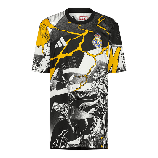 Real Madrid X Marvel Jersey 2025/26 Black-White