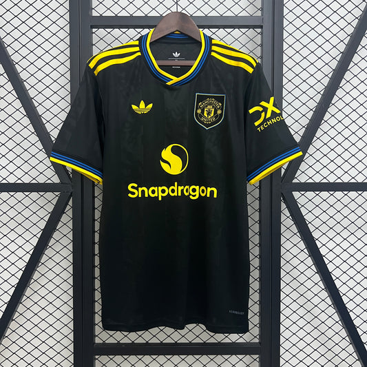 25/26 Manchester United Third Away Black Fan Jersey