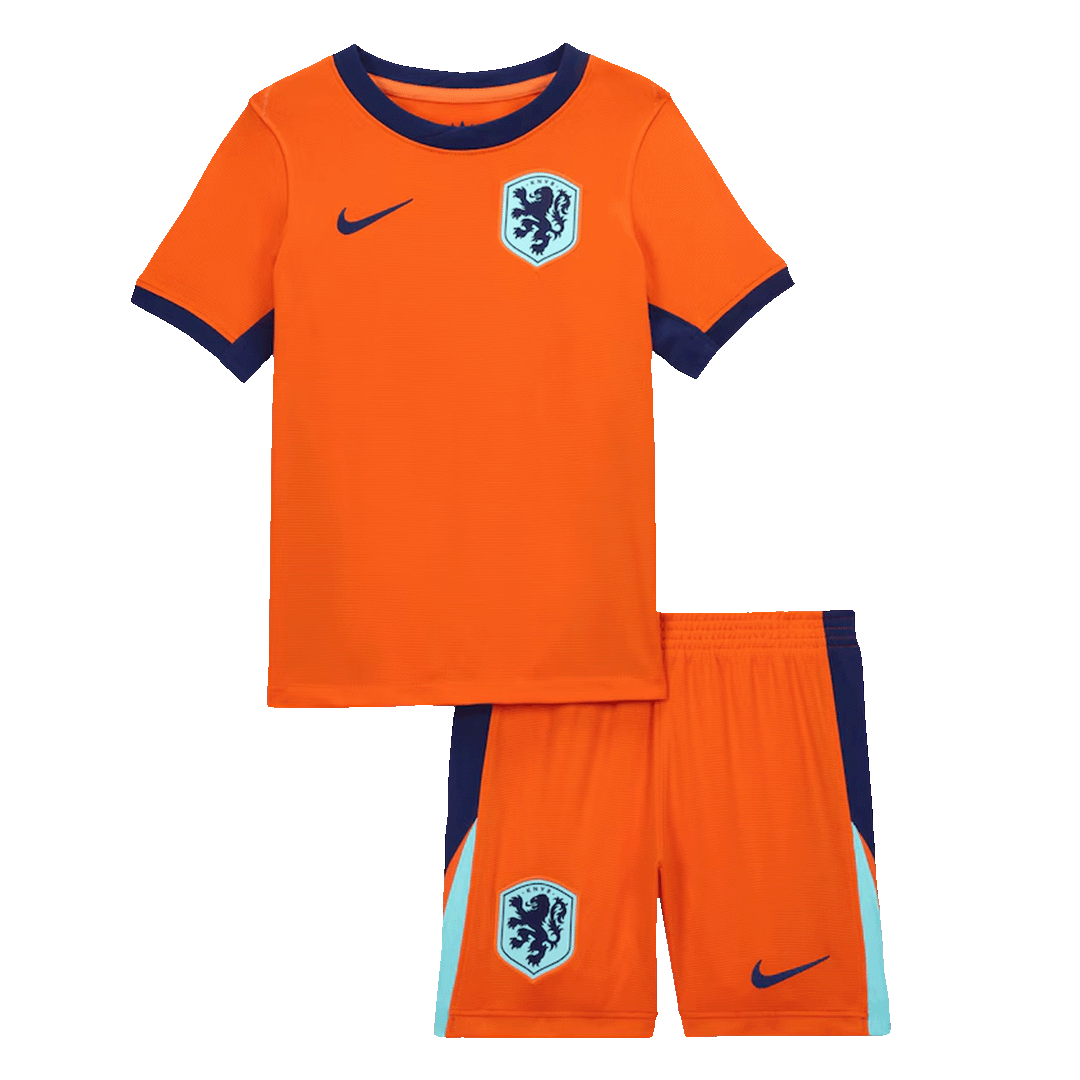 Netherlands Home Kids Soccer Jerseys Kit EURO 2024