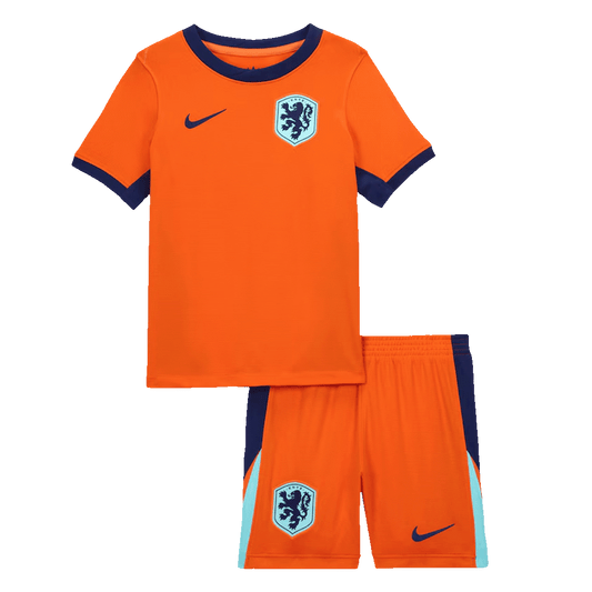 Netherlands Home Kids Soccer Jerseys Kit EURO 2024