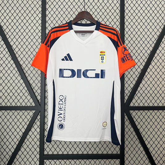 24/25 Real Oviedo Away white soccer Fan Jersey