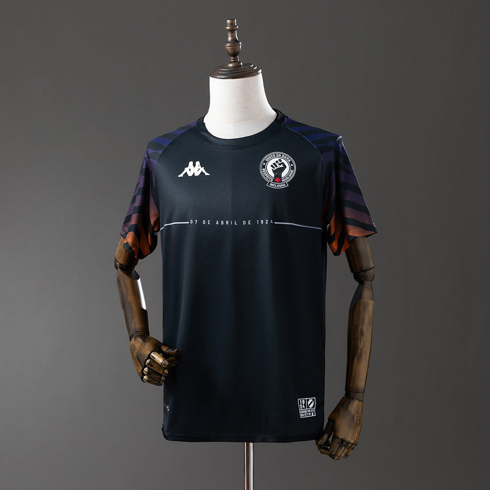 24/25 Vasco da Gama Camisa Pre-Match 2 CR/Black Fan Jersey