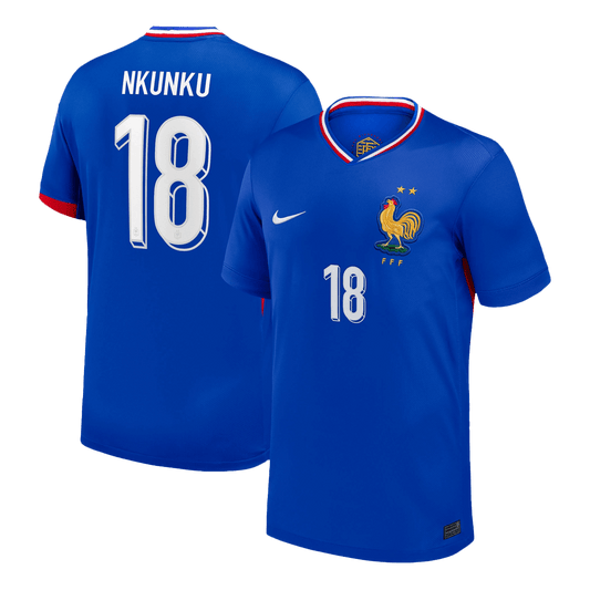 NKUNKU #18 France Home Soccer Jersey 2024