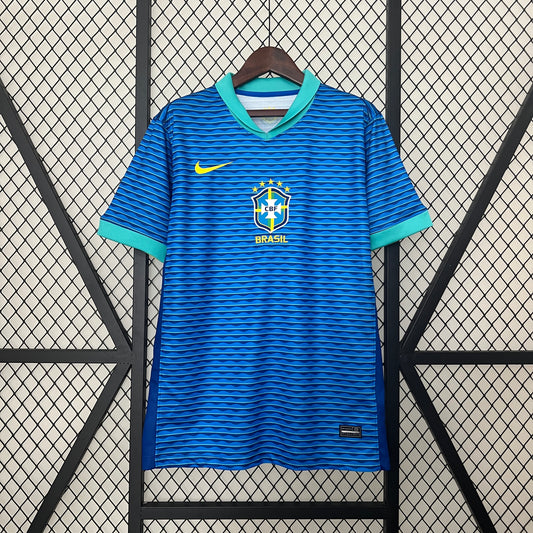 2024 Brazil Away blue soccer Fan Jersey