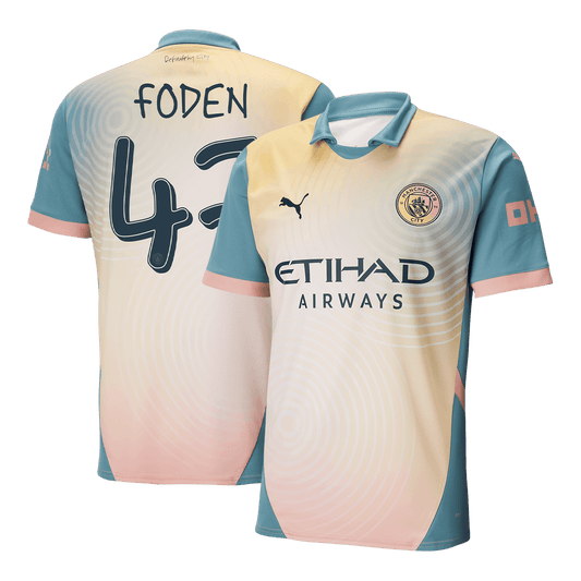 FODEN #47 Manchester City Fourth Away Soccer Jersey 2024 Definitely City
