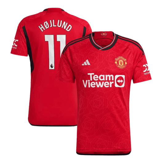HØJLUND #11 Manchester United Home Soccer Jersey 2023/24