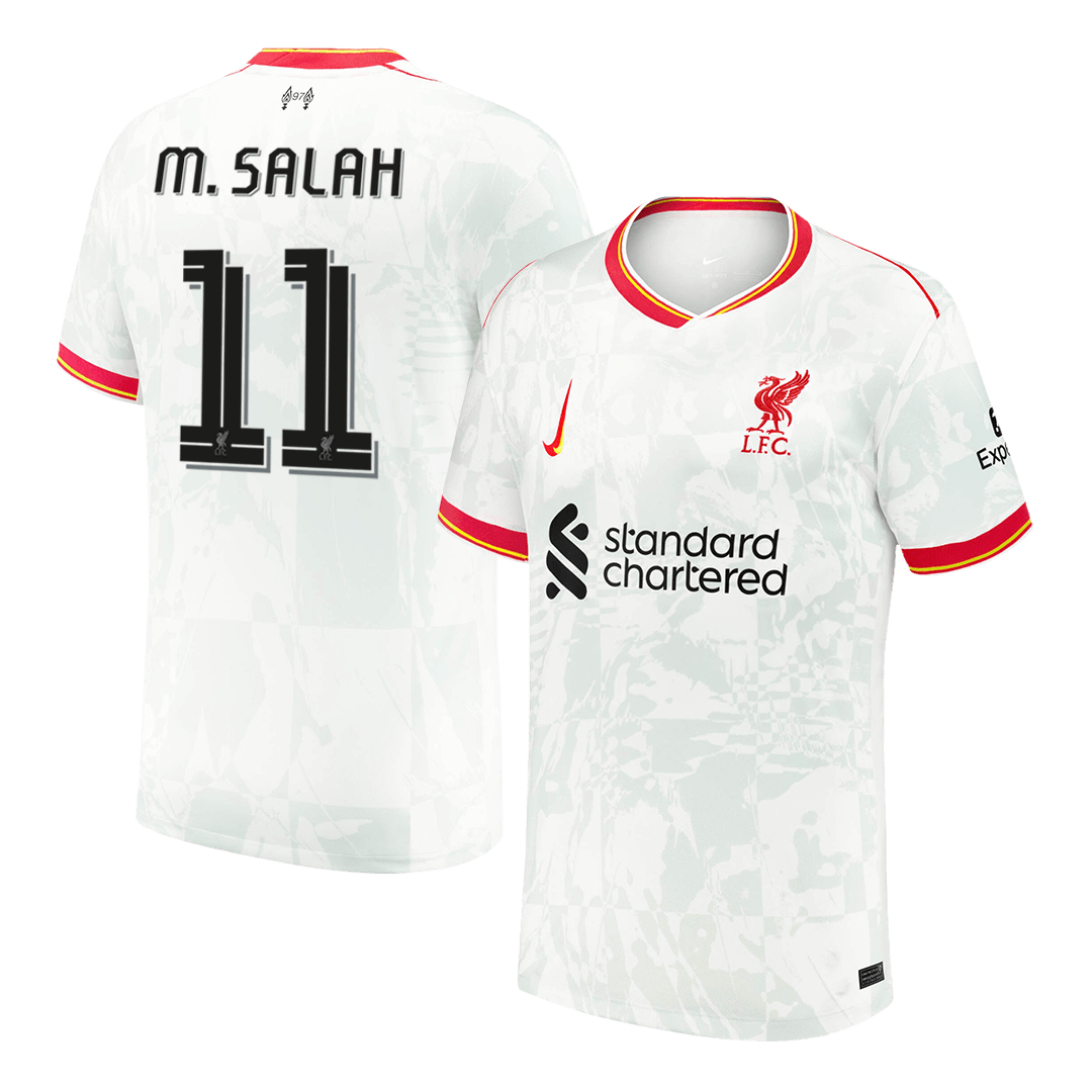 M.SALAH #11 Liverpool Third Away Soccer Jersey 2024/25 UCL