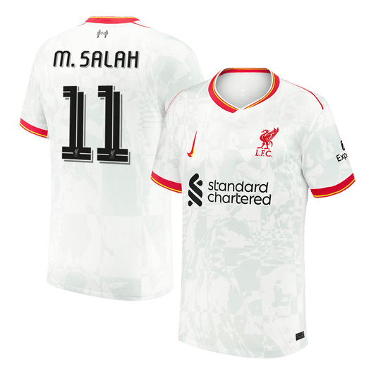 M.SALAH #11 Liverpool Third Away Soccer Jersey 2024/25 UCL