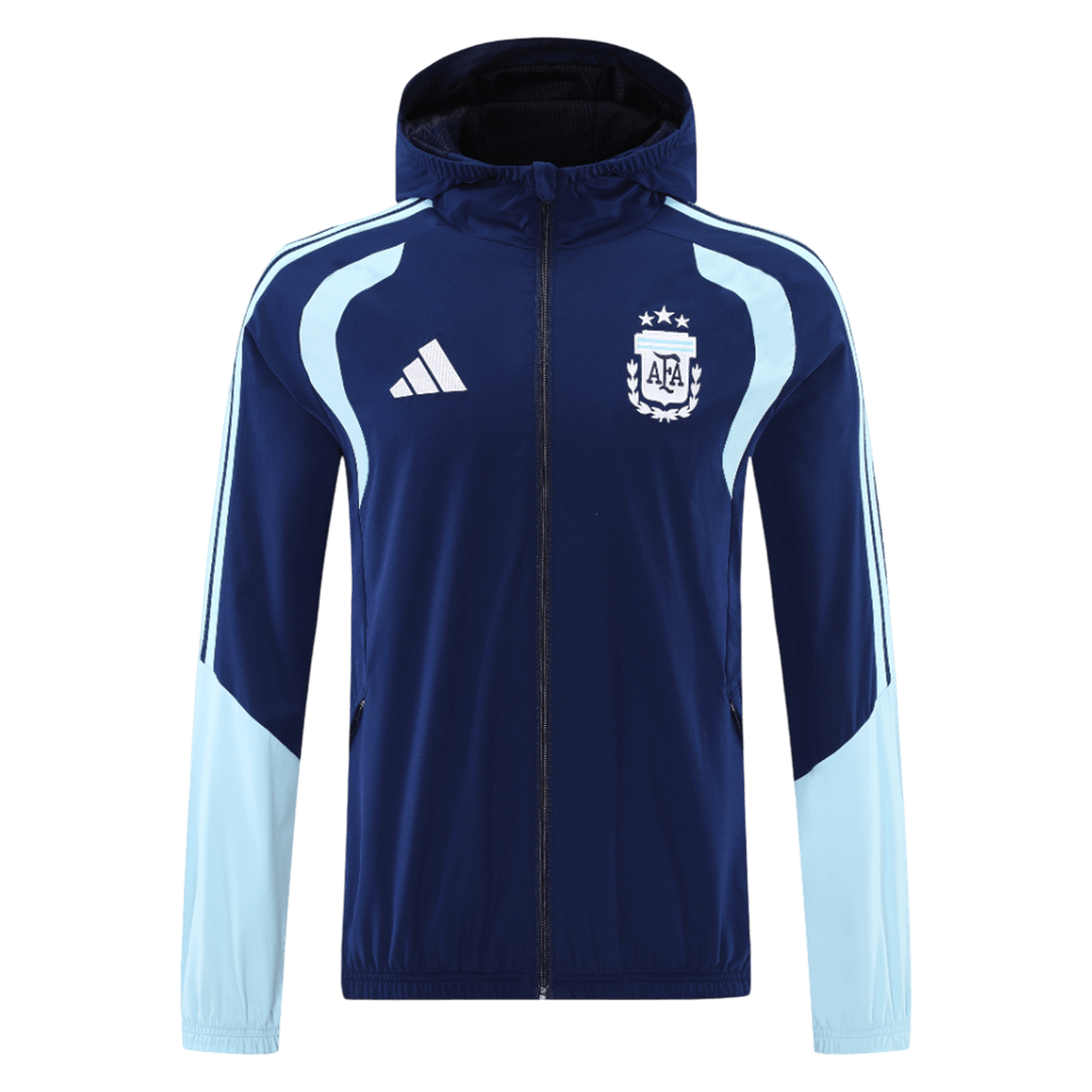 Argentina Hoodie Jacket 2026 World Cup Navy