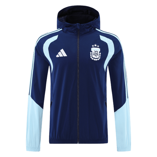 Argentina Hoodie Jacket 2026 World Cup Navy