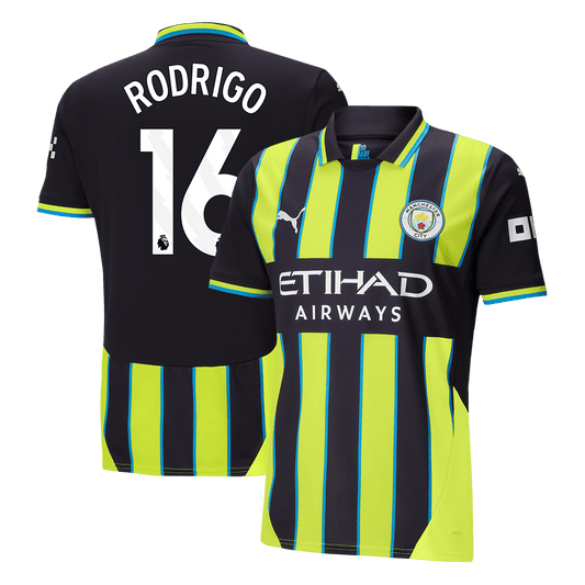 RODRIGO #16 Manchester City Away Soccer Jersey 2024