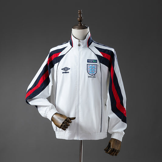 England 1998 World Cup Retro Windbreaker White