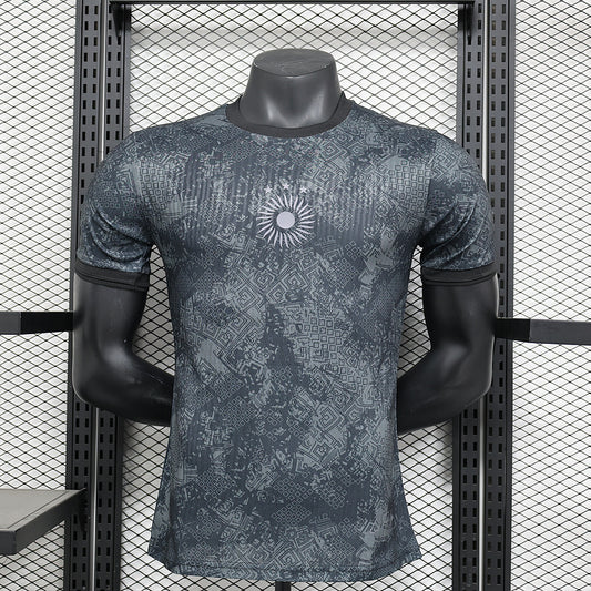 2024 Argentina Black and Gray Special Stadium Jersey
