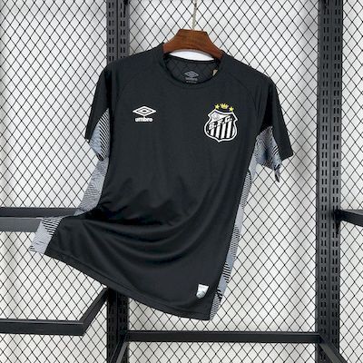 25/26 Santos Black goalkeeper Soccer Fan Jersey
