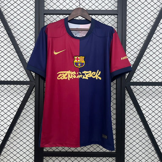 24/25 Barcelona Home blue soccer Fan Jersey