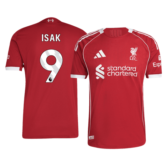 ISAK #9 Liverpool Home Premium Soccer Jersey 2025/26