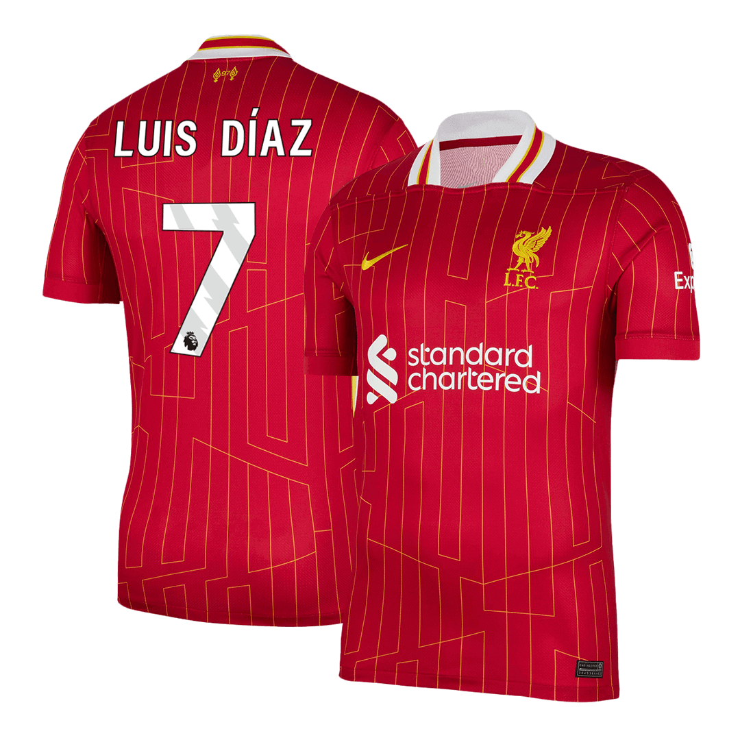 LUIS DIAZ #7 Liverpool Home Soccer Jersey 2024