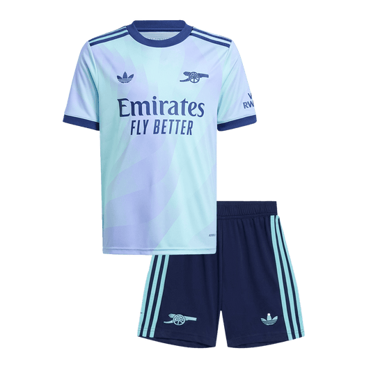 Arsenal Third Away Kids Soccer Jerseys Kit 2024/25