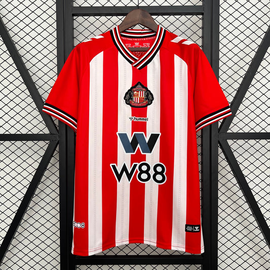 25/26 Sunderland Home Soccer Fan Jersey