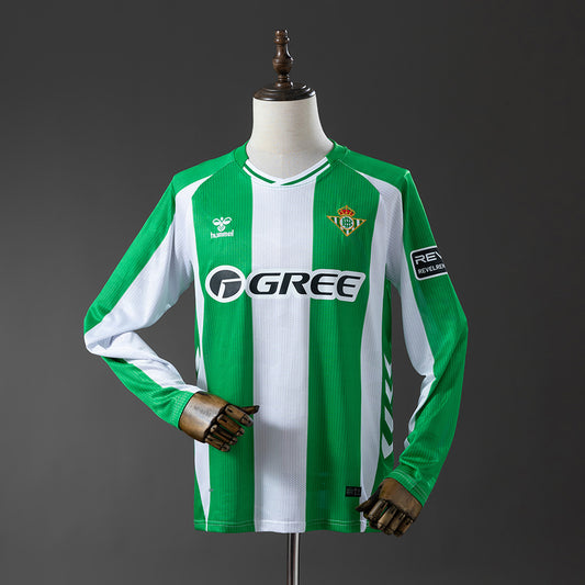 25/26 Real Betis Home Long Sleeve Fan Jersey