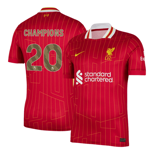 CHAMPIONS #20 Liverpool Home Soccer Jersey 2024/25