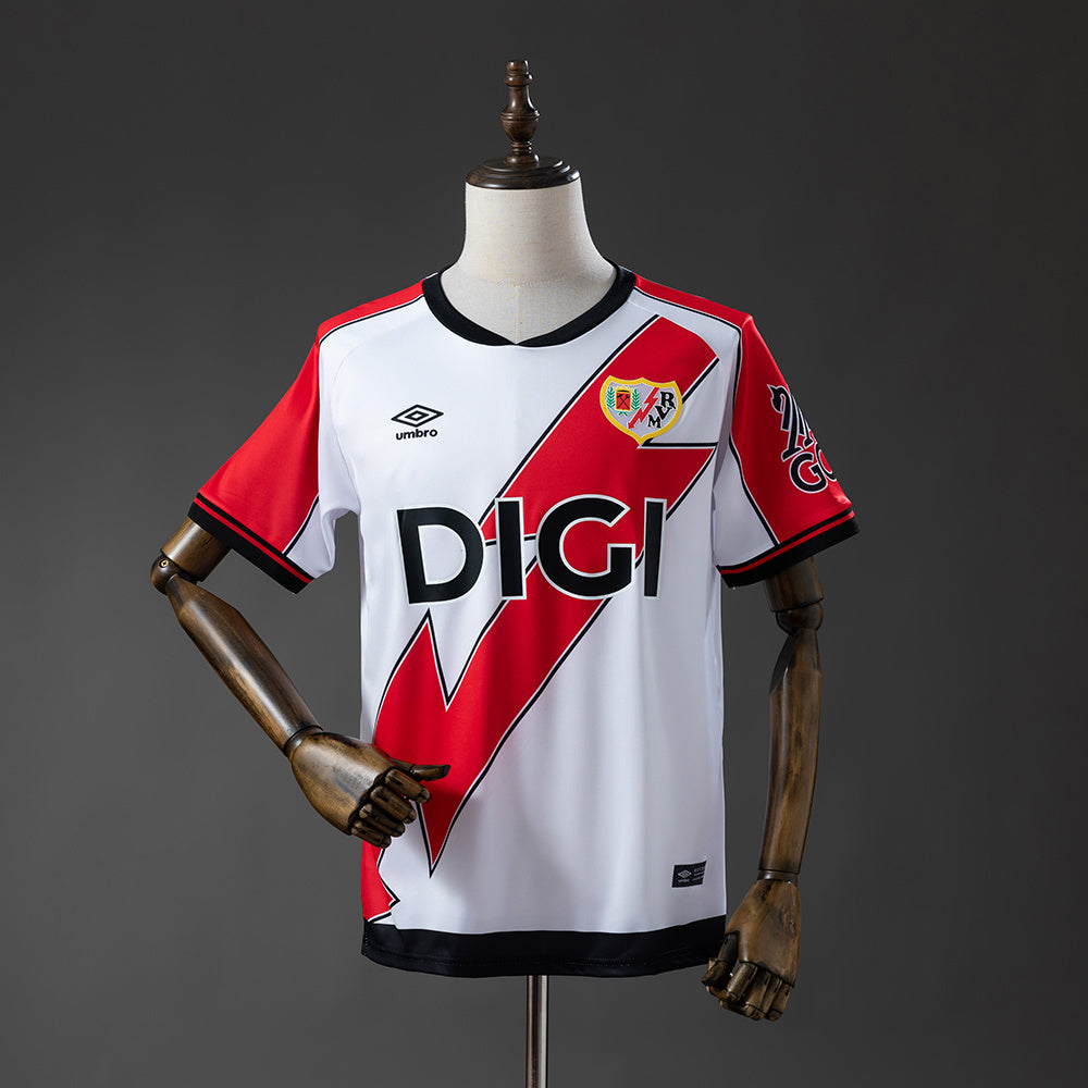 25/26 Rayo Vallecano Home white soccer Fan Jersey