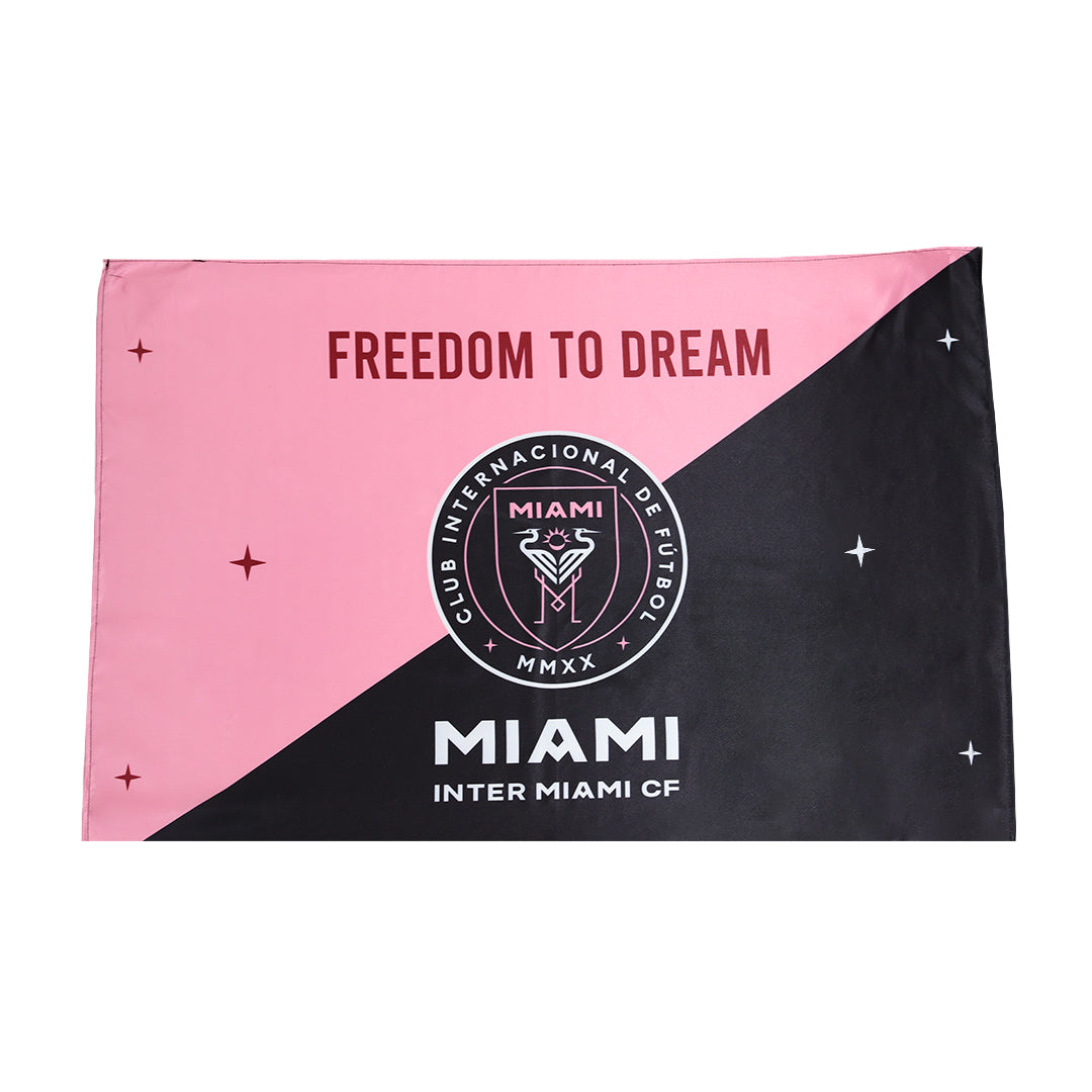 Inter Miami CF Soccer Flag Pink-Black