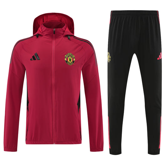 2026/27 Manchester United Red Windbreaker Training