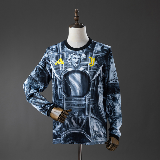 Juventus 2025/26 Blue Pre-Match Long Sleeve Fan Jersey