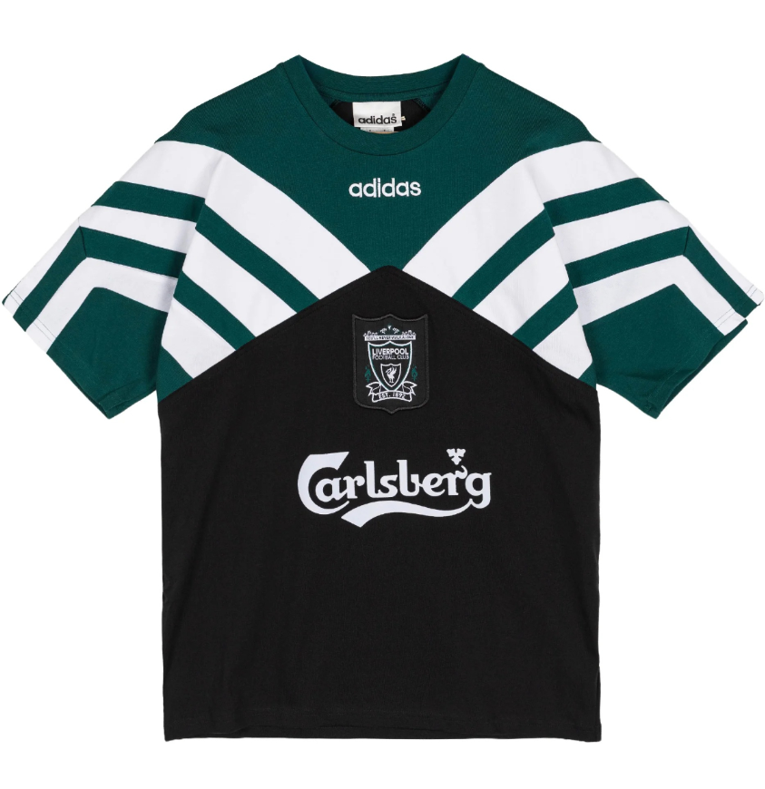 Liverpool 1995 Retro Bringback Adults Training Tee Black Green