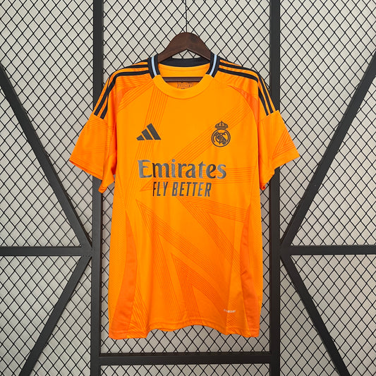 24/25 Real Madrid Away orange soccer Fan Jersey