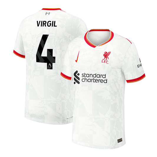 VIRGIL #4 Liverpool Third Away Premium Soccer Jersey 2024/25