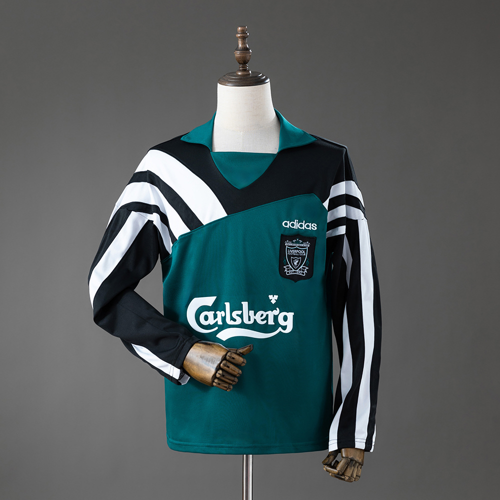 Liverpool 1995/96 Retro Drill Top Long Sleeve Black Green
