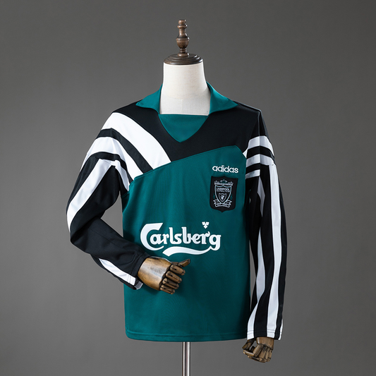 Liverpool 1995/96 Retro Drill Top Long Sleeve Black Green